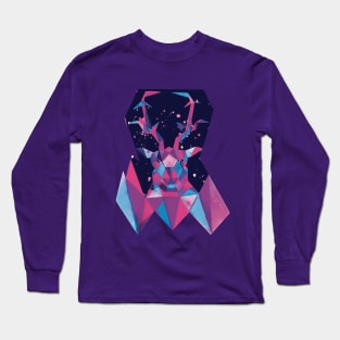 Geometric Stag Long Sleeve T-Shirt